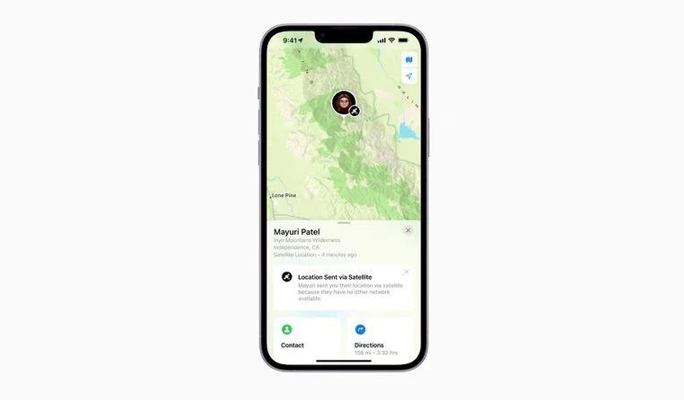 甘泉苹果14维修分享iPhone14系列中 FindMy功能通过卫星分享位置方法教程 